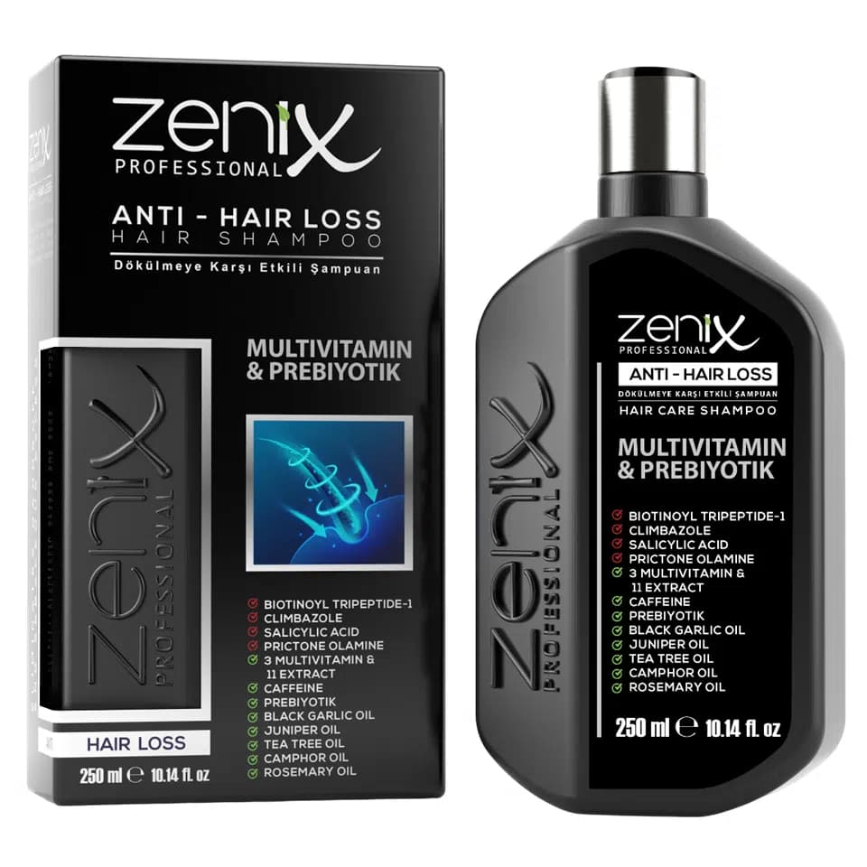 شامپو مو تخصصی ضد ریزش زنیکس zenix anti hairloss hair shampoo حجم 250 میلی لیتر