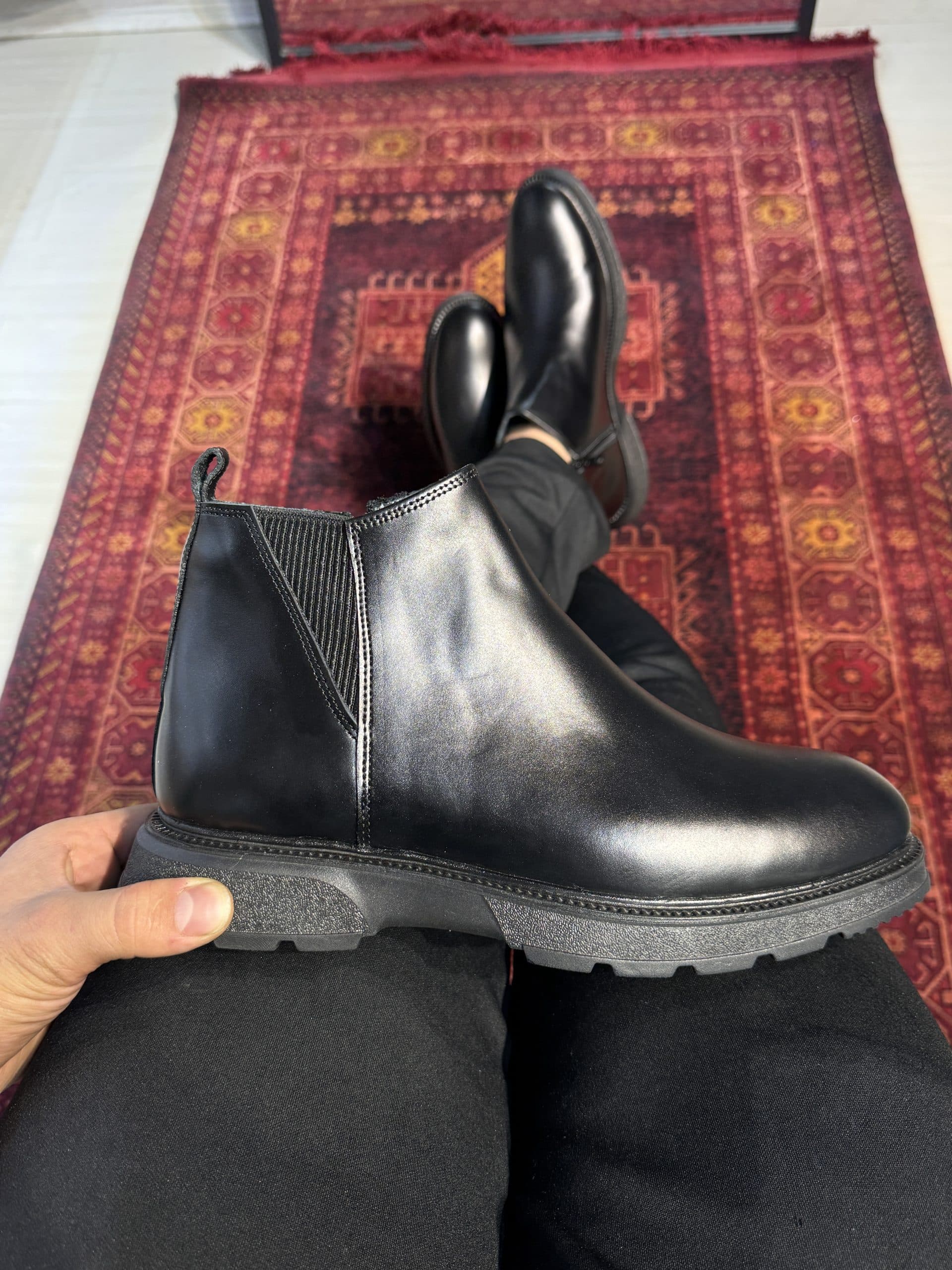 بوت چرم مردانه مدل فلو — تصویر ۴