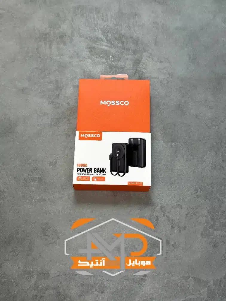 پاوربانک وایرلس مگنتی Mossco (مسکو ) ظرفیت 10000 مدل IP-25 — تصویر ۵