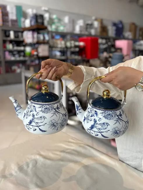 کتری لعابی خمره ای 2سایز — تصویر ۴