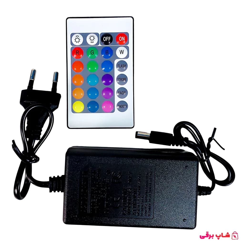 ریسه ال ای دی LED RGB 5 متری + آداپتور — تصویر ۴
