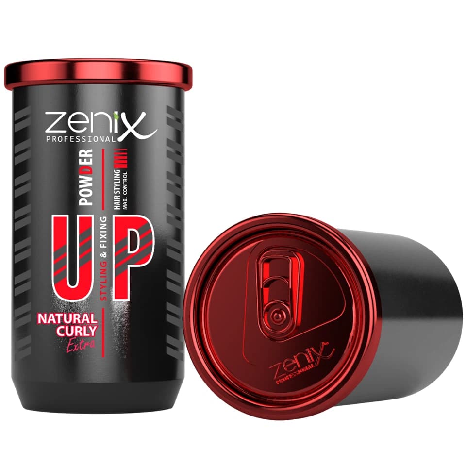 پودر حالت دهنده مو سری فر طبیعی زنیکس zenix hair styling powder natural curly وزن 20 گرم