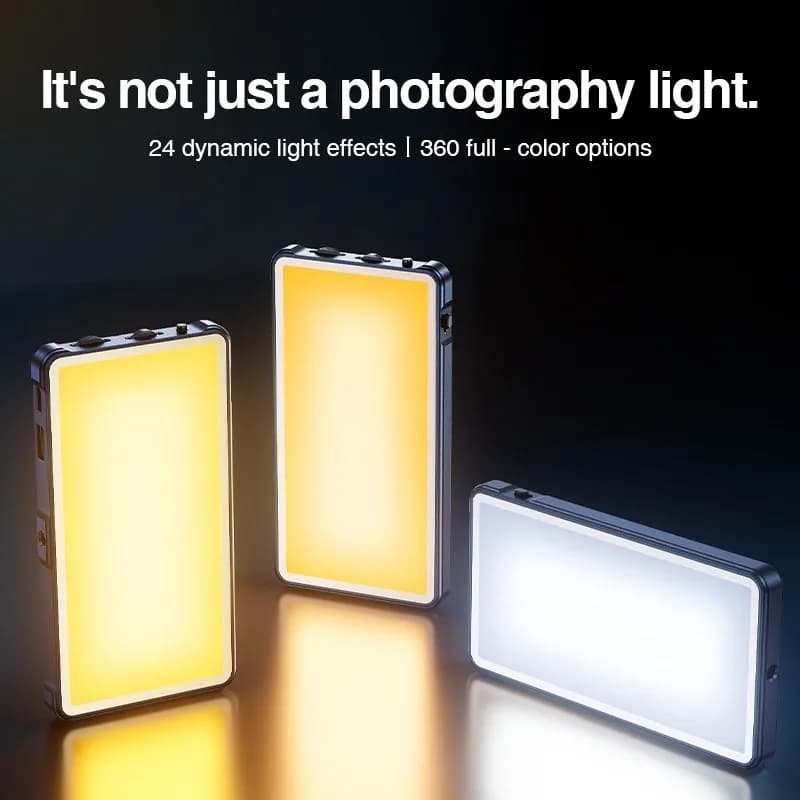 نور ثابت LED RGB جیبی رتاکو مدل RDJ-03 مناسب عکاسی و فیلم‌برداری — تصویر ۶