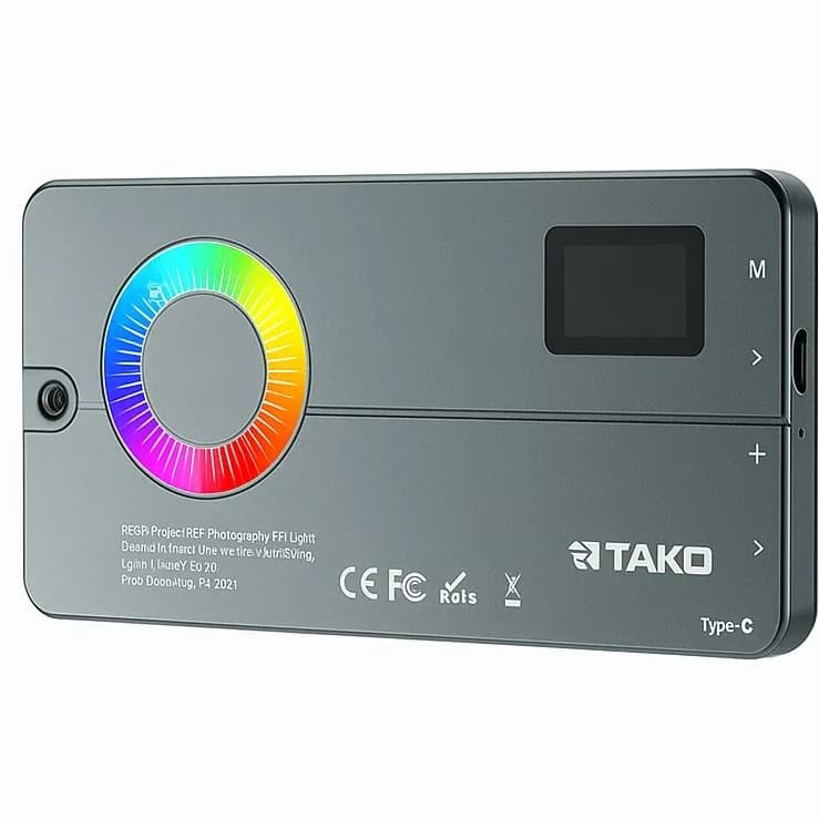 نور ثابت LED RGB جیبی رتاکو مدل RDJ-03 مناسب عکاسی و فیلم‌برداری — تصویر ۲