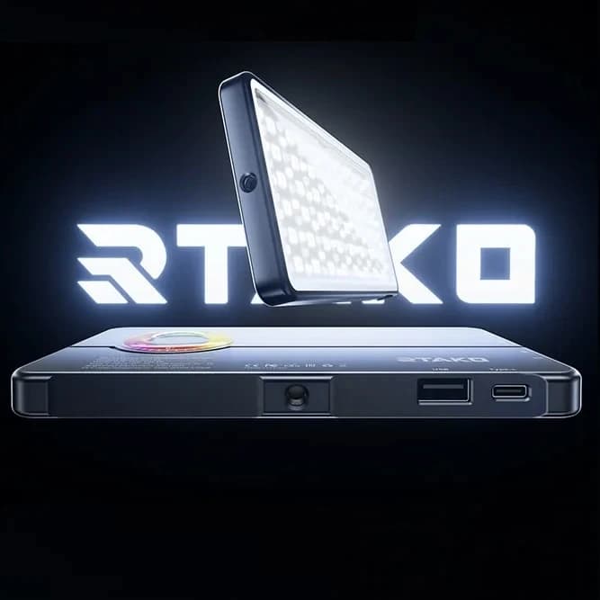 نور ثابت LED RGB جیبی رتاکو مدل RDJ-03 مناسب عکاسی و فیلم‌برداری — تصویر ۸