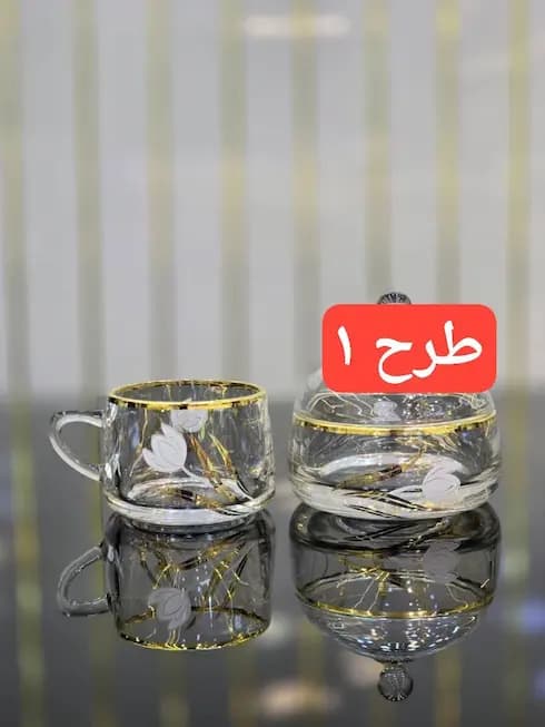 فنجان چایخوری پیرکس لاله 7 طرح — تصویر ۲