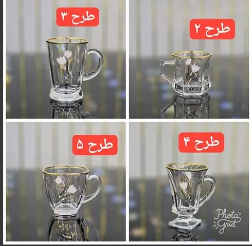 فنجان چایخوری پیرکس لاله 7 طرح — تصویر ۳