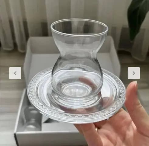 فنجان نعلبکی پیرکس 6 نفره ترک — تصویر ۴