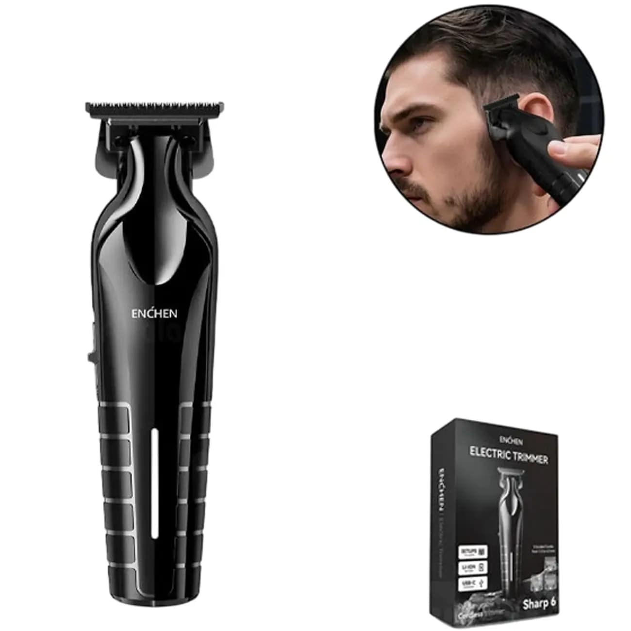 ماشین اصلاح صورت و بدن شیائومی ENCHEN مدل Sharp 6 — تصویر ۴