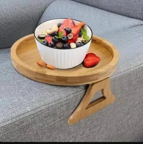سینی کنار مبلی پایه تاشو وارداتی اصل 25سانتی — تصویر ۲