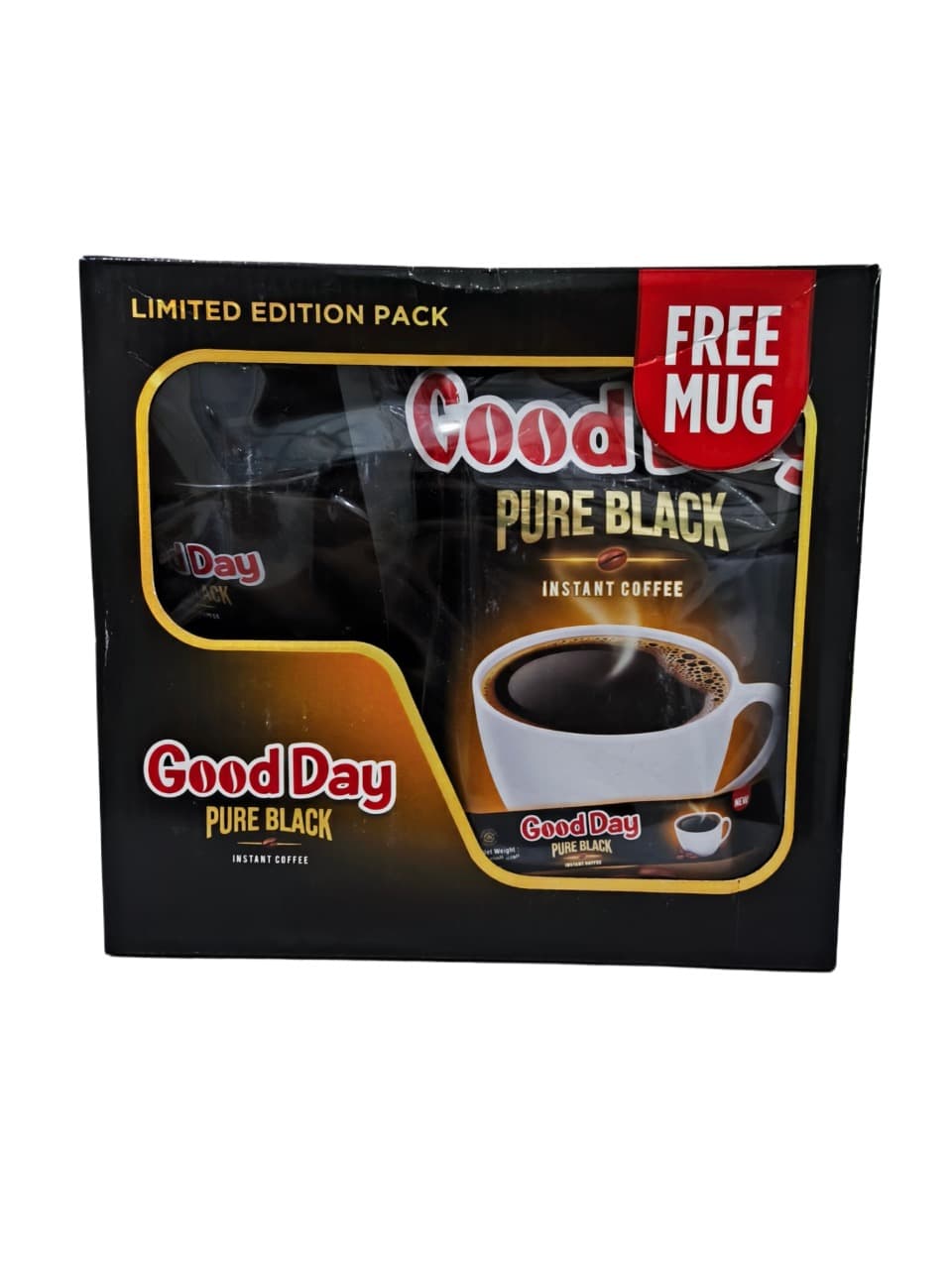 پک قهوه فوری گوددی ( Good Day Black) | 80 ساشه + ماگ رایگان