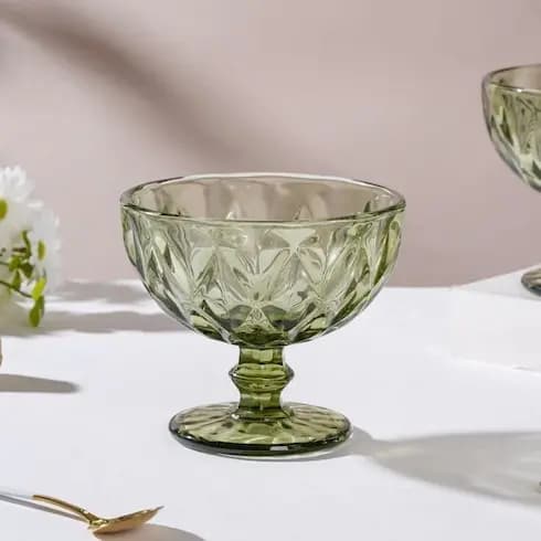 بستنی خوری کریستال وارداتی پک 4 عددی — تصویر ۴