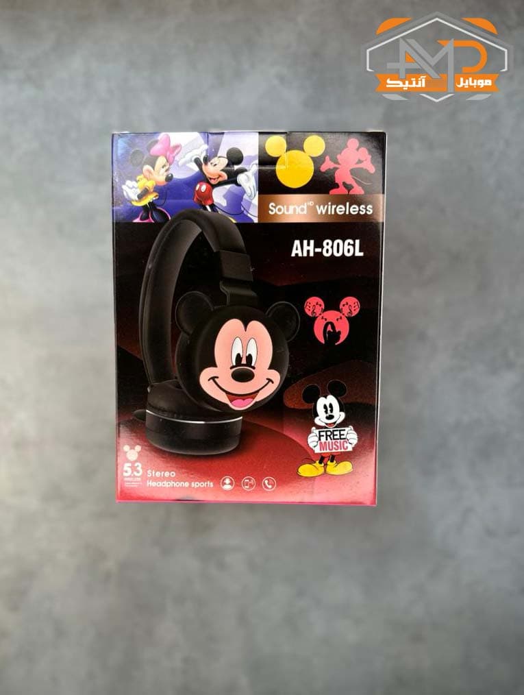 هدفون بی سیم AH-806L طرح میکی موس