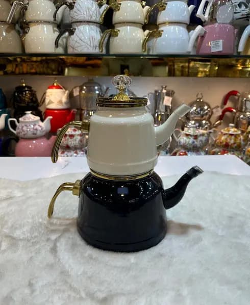 کتری و قوری درب الماسی در 4 طرح — تصویر ۴