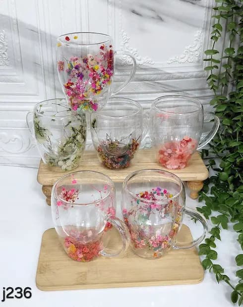 ماگ دوجداره پیرکس چندین طرح