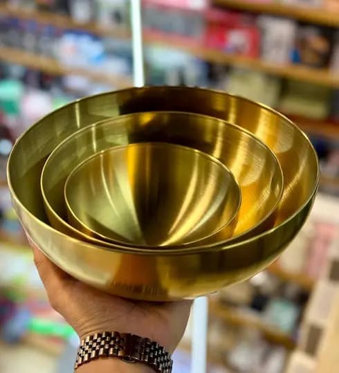 کاسه استیل وارداتی 4سایز — تصویر ۴