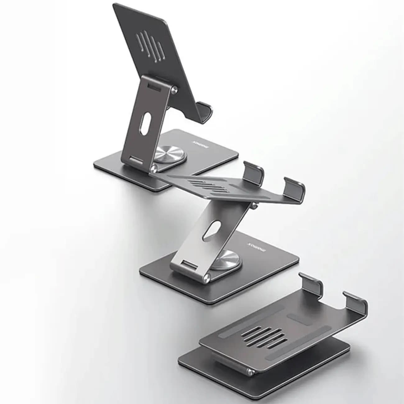 هولدر رومیزی موبایل و تبلت مومکس مدل Fold Stand KH5 چرخش ۳۶۰ درجه — تصویر ۶