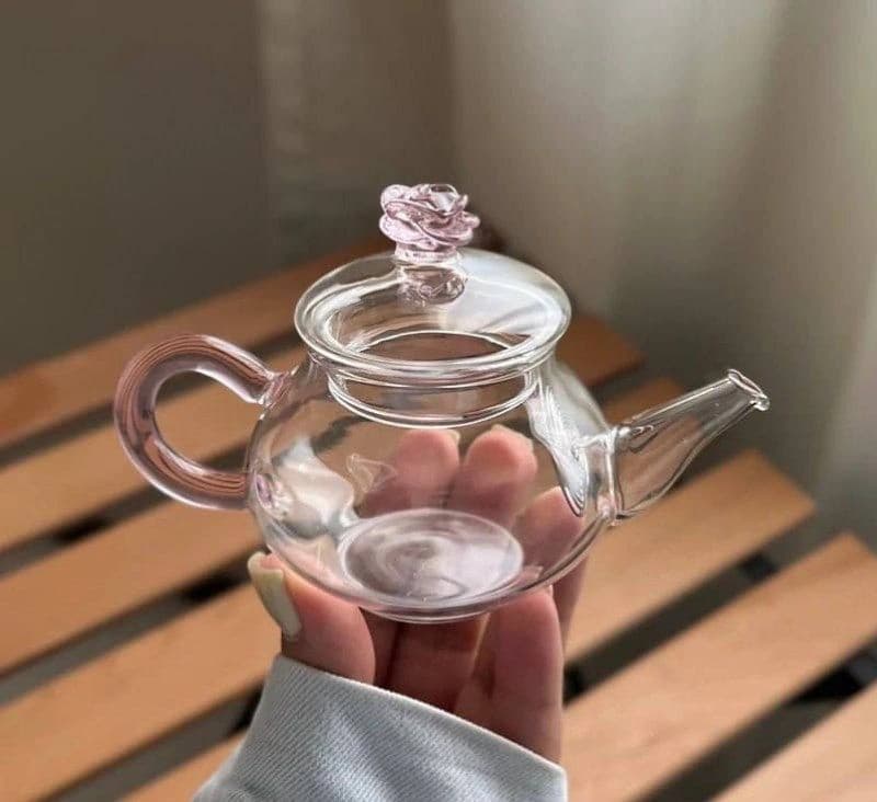 قوری زعفران پیرکس شفاف وارداتی — تصویر ۲