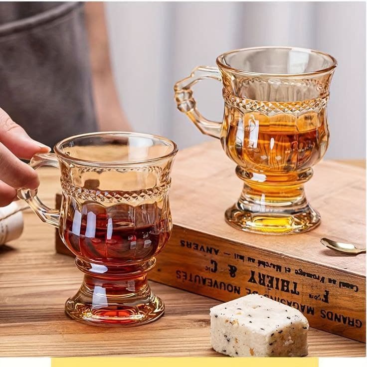 فنجان چایخوری پایه دار 6 عددی