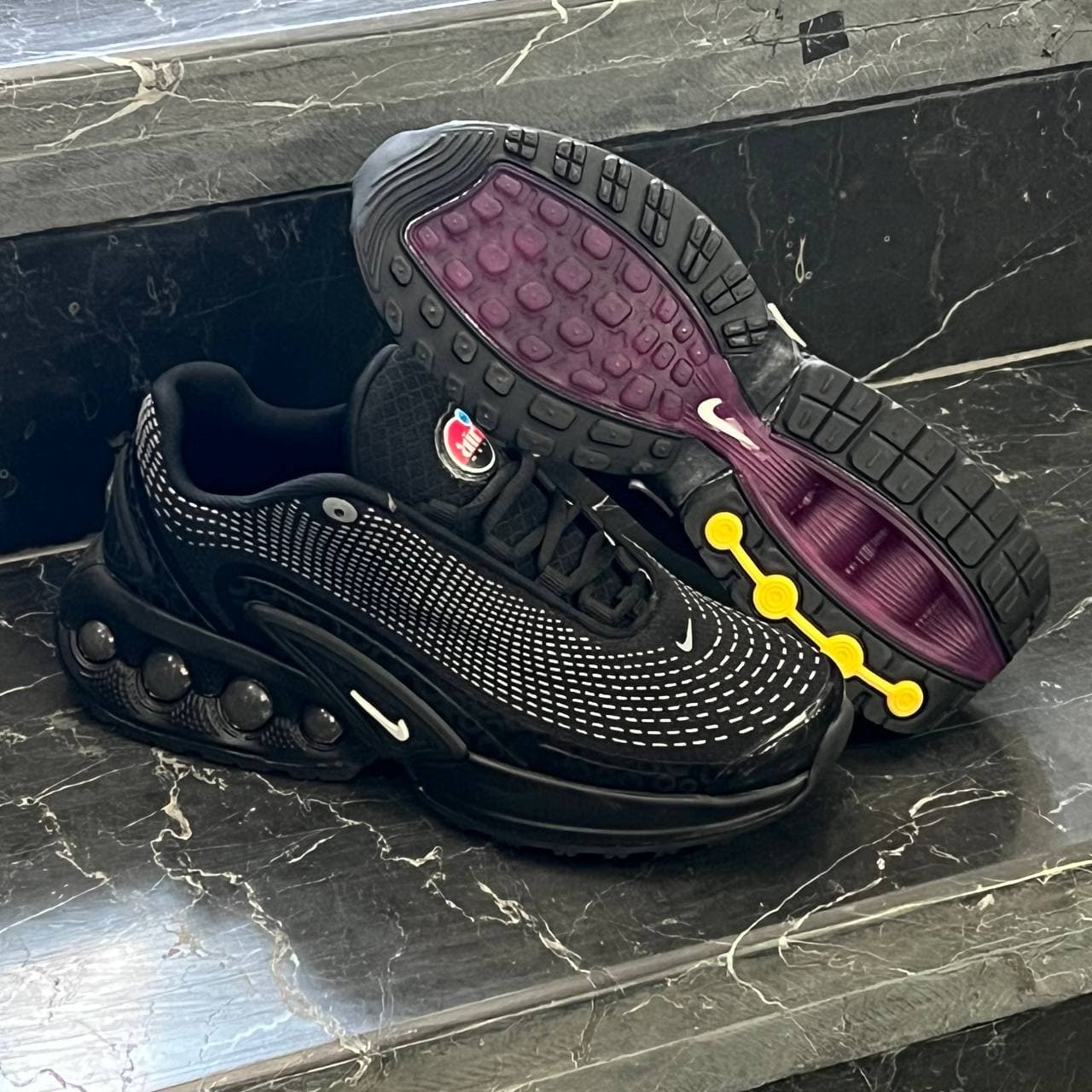 کفش کتانی مردانه نایک ایر مکس زیره کپسولی مشکی تمام Nike Air Max Dn — تصویر ۴