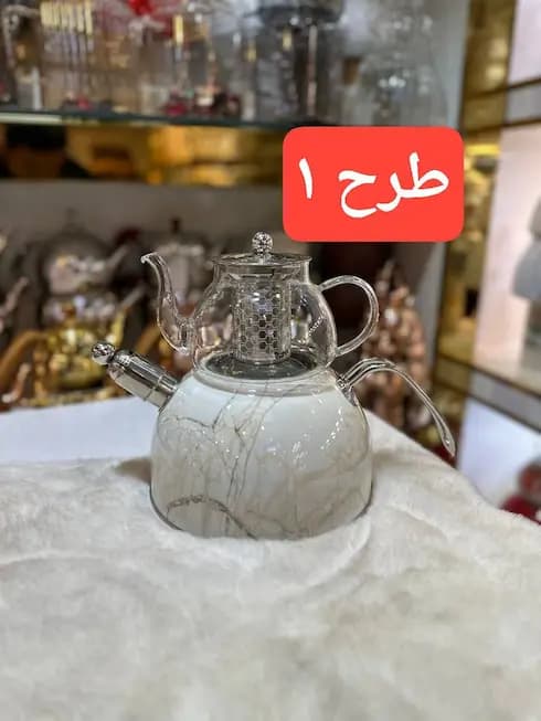 کتری قوری ماربل سوتی استیل 6 طرح — تصویر ۴