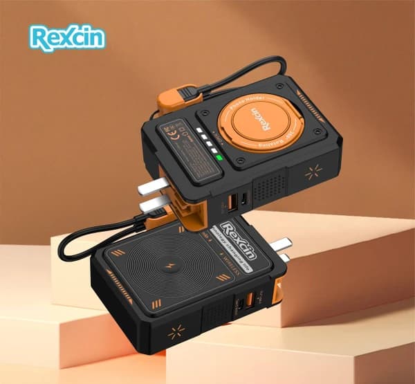 پاوربانک مگ‌سیف رکسین مدل REX-CPB10 ظرفیت 10000 میلی‌آمپر ساعت — تصویر ۶