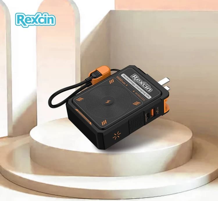 پاوربانک مگ‌سیف رکسین مدل REX-CPB10 ظرفیت 10000 میلی‌آمپر ساعت — تصویر ۸