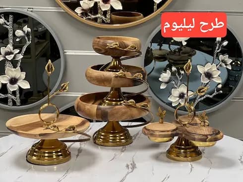 سرویس پذیرایی چوبی 5 پارچه — تصویر ۳