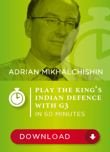 ویدئو “بازی با دفاع هندی شاه با g3” با تدریس آدریان میخالچی‌شین (Adrian Mikhalchishin – Play the King’s Indian Defence with g3)