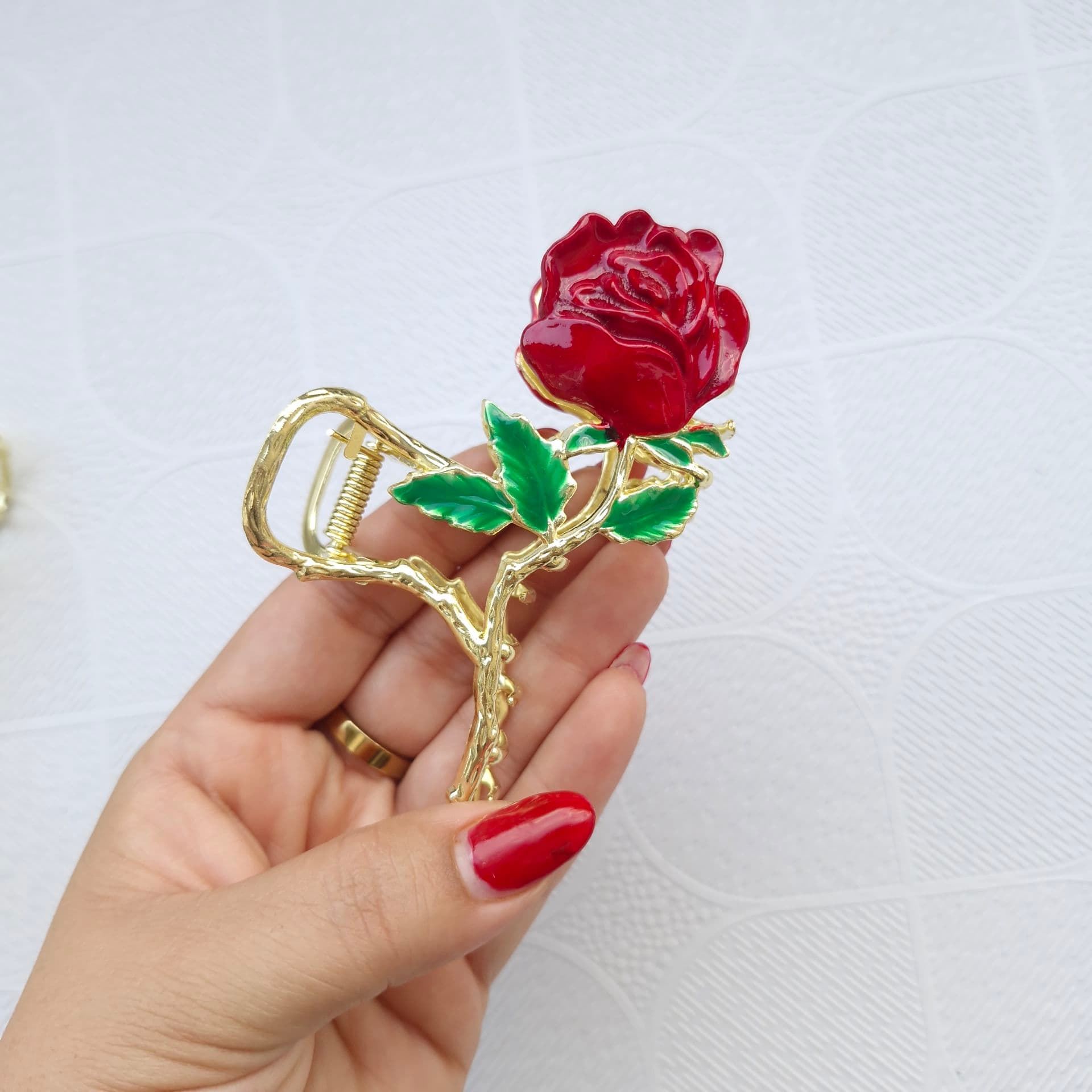 کلیپس گل رز / کلیپس طلایی