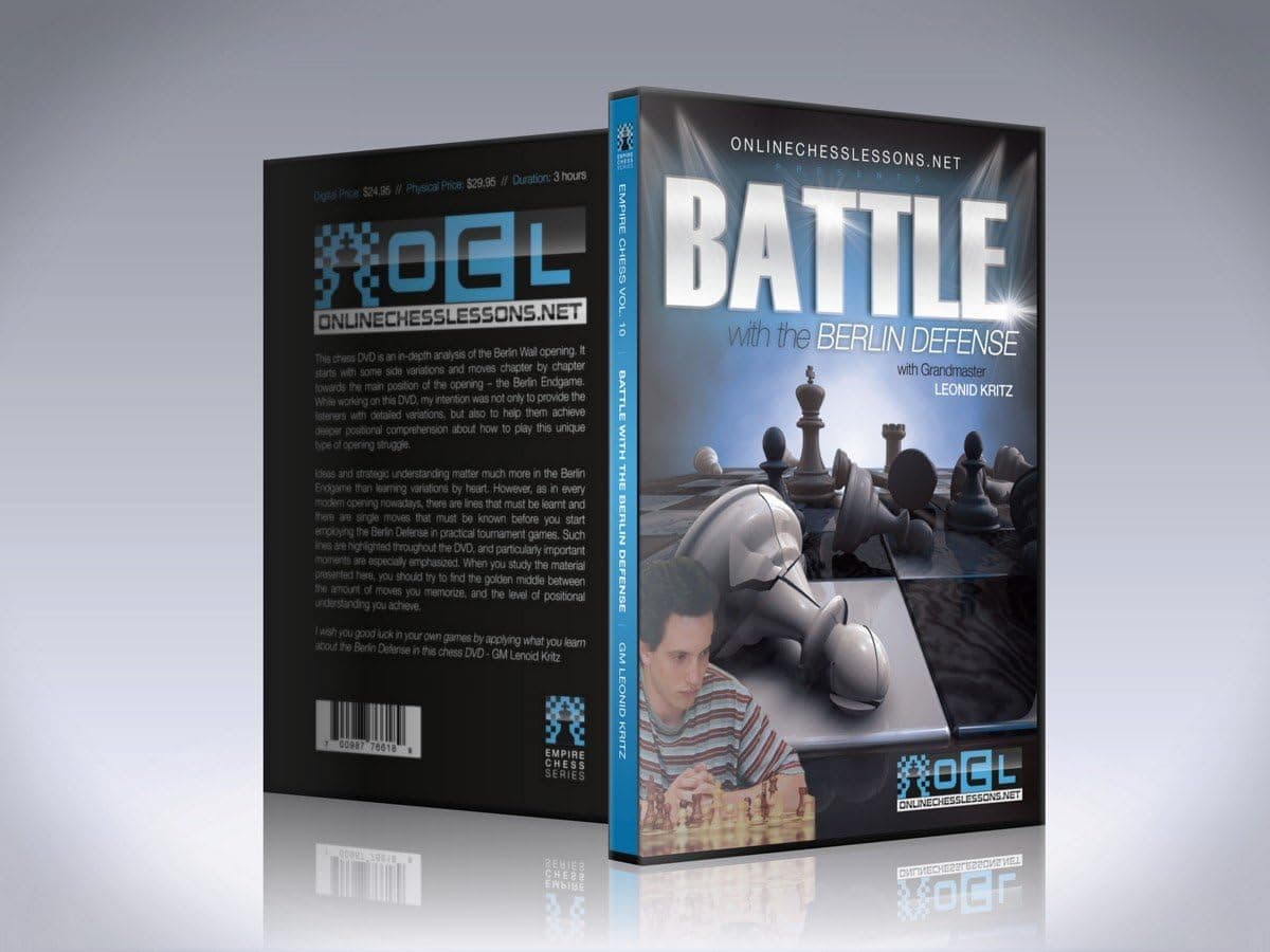 ویدئو “نبرد با دفاع برلین” با تدریس لئونید کریتز(Leonid Kritz _ Battle with The Berlin Defense)