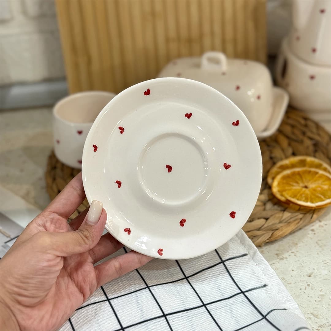 نعلبکی سرامیکی قلبی — تصویر ۲