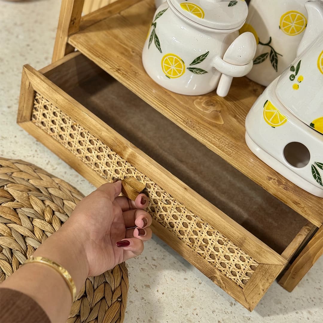 استند آویزکشودار حصیری — تصویر ۷