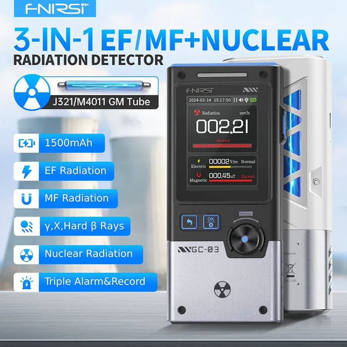 دزیمتر چندکاره FNIRSI مدل GC-03 — تصویر ۳