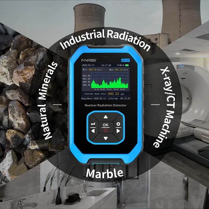 دزیمتر فردی محیطی FNIRSI مدل GC-01 — تصویر ۶