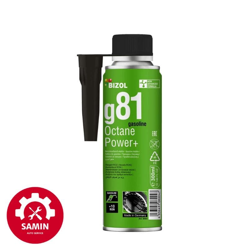 اکتان بوستر BIZOL POWER+ مدل g81 بیزول ساخت آلمان 250 میلی | افزایش عدد اکتان و جلوگیری از ناک موتور