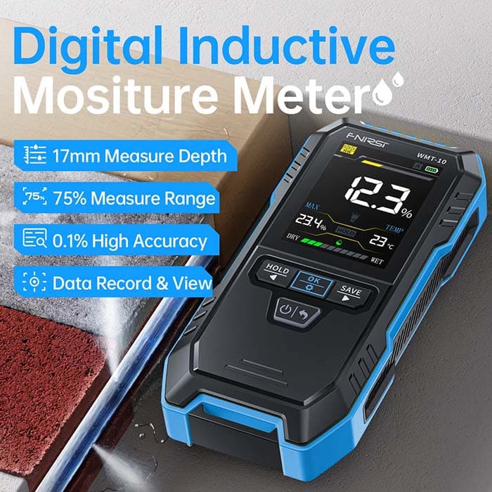 رطوبت سنج غیر تماسی دیوار و چوب FNIRSI مدل WMT-10 — تصویر ۵