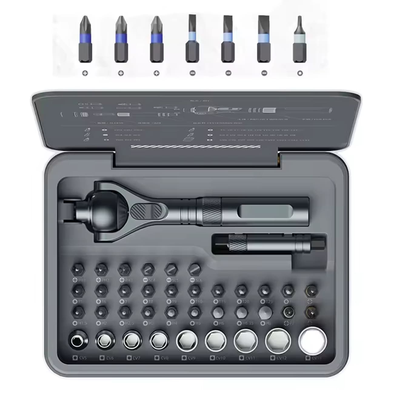 ست آچار بکس و پیچگوشتی شیائومی مدل ATUMAN RS2 — تصویر ۲