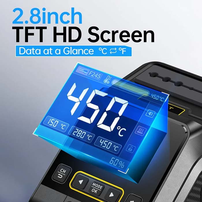 هویه دیجیتال 200 وات FNIRSI مدل DWS-200 — تصویر ۵