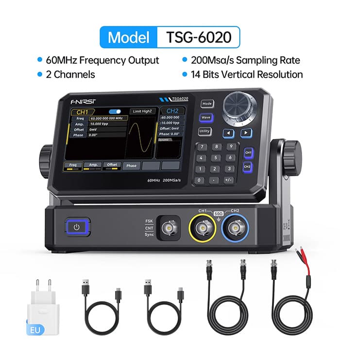 فانکشن ژنراتور 60 مگاهرتز دو کانال FNIRSI مدل TSG6020