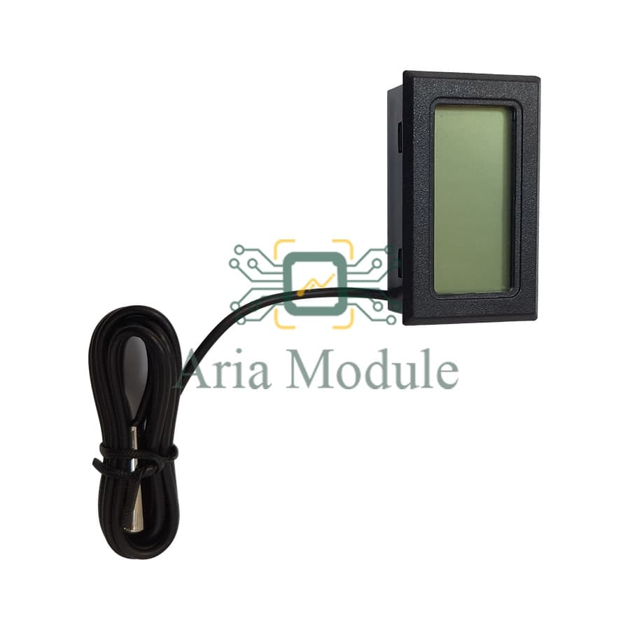 نمایشگر LCD دما دیجیتال با سیم