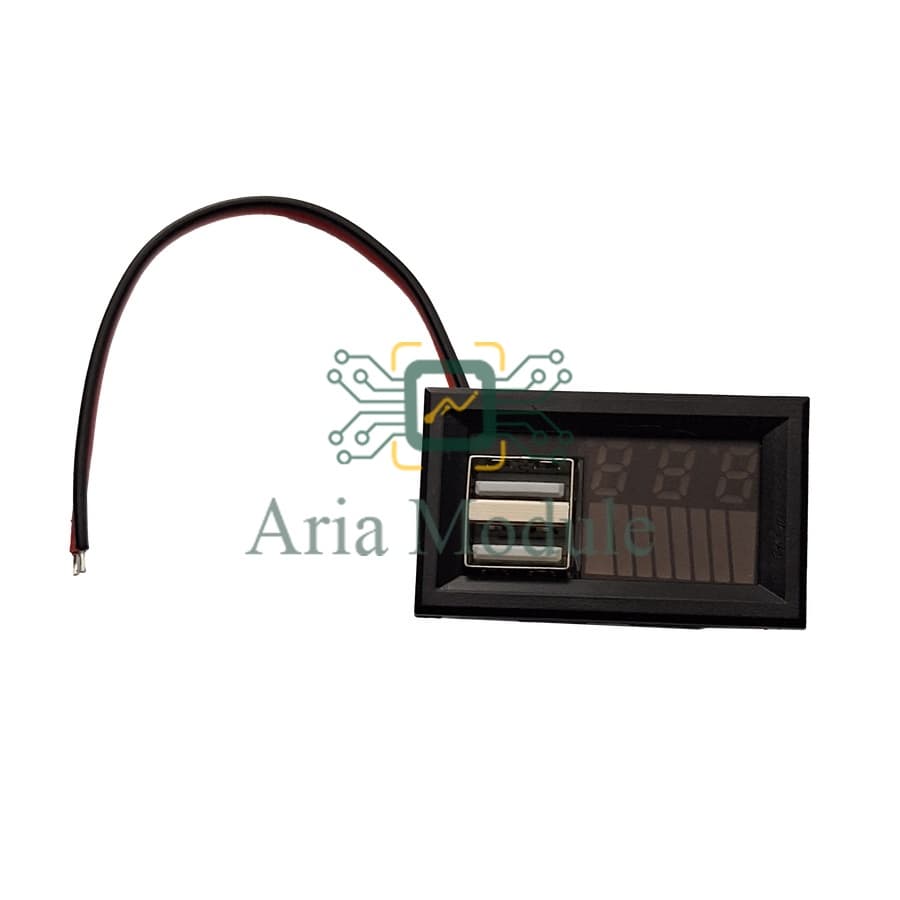 نمايشگر درصد شارژ باتري با پورت USB