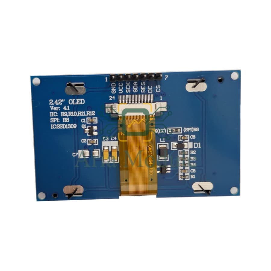 نمايشگر OLED آبي 2.42 اينچ I2C — تصویر ۳