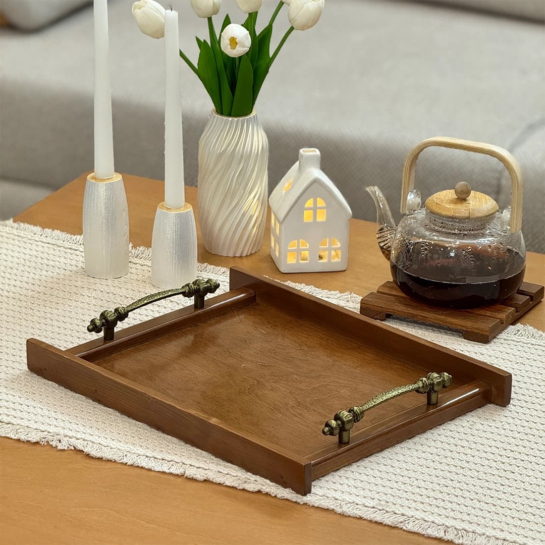 سینی چوبی دستگیره عثمانی