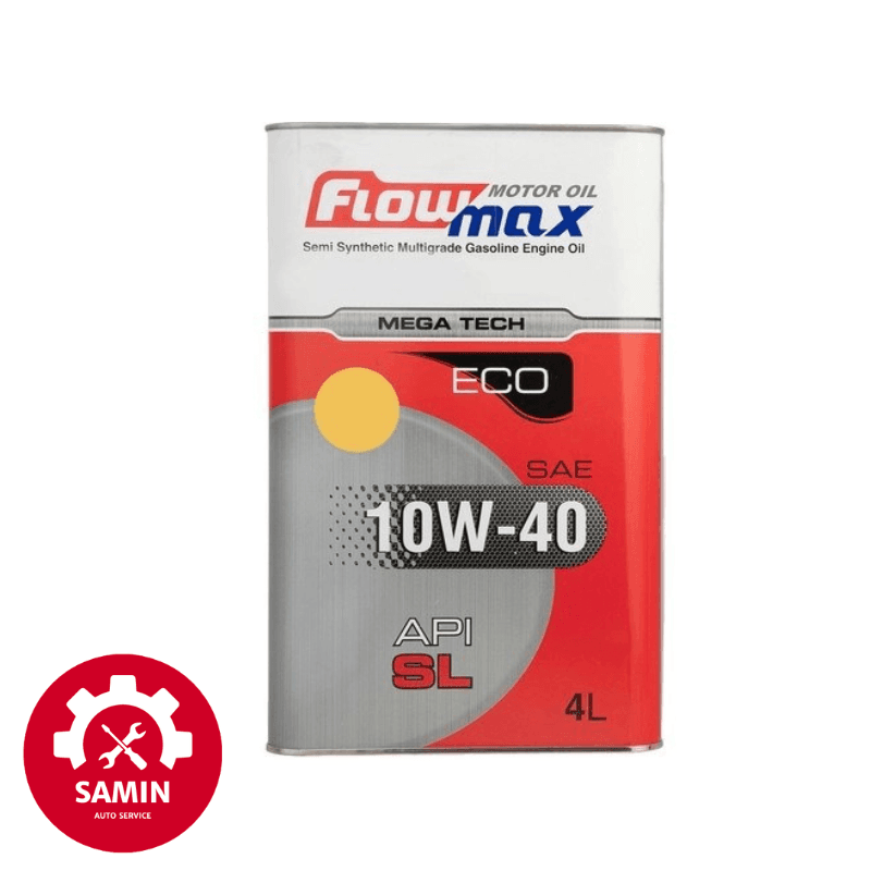 روغن موتور پارس فلومکس 10W40 با سطح کیفی API SL چهار لیتری تعویض رایگان درب فروشگاه