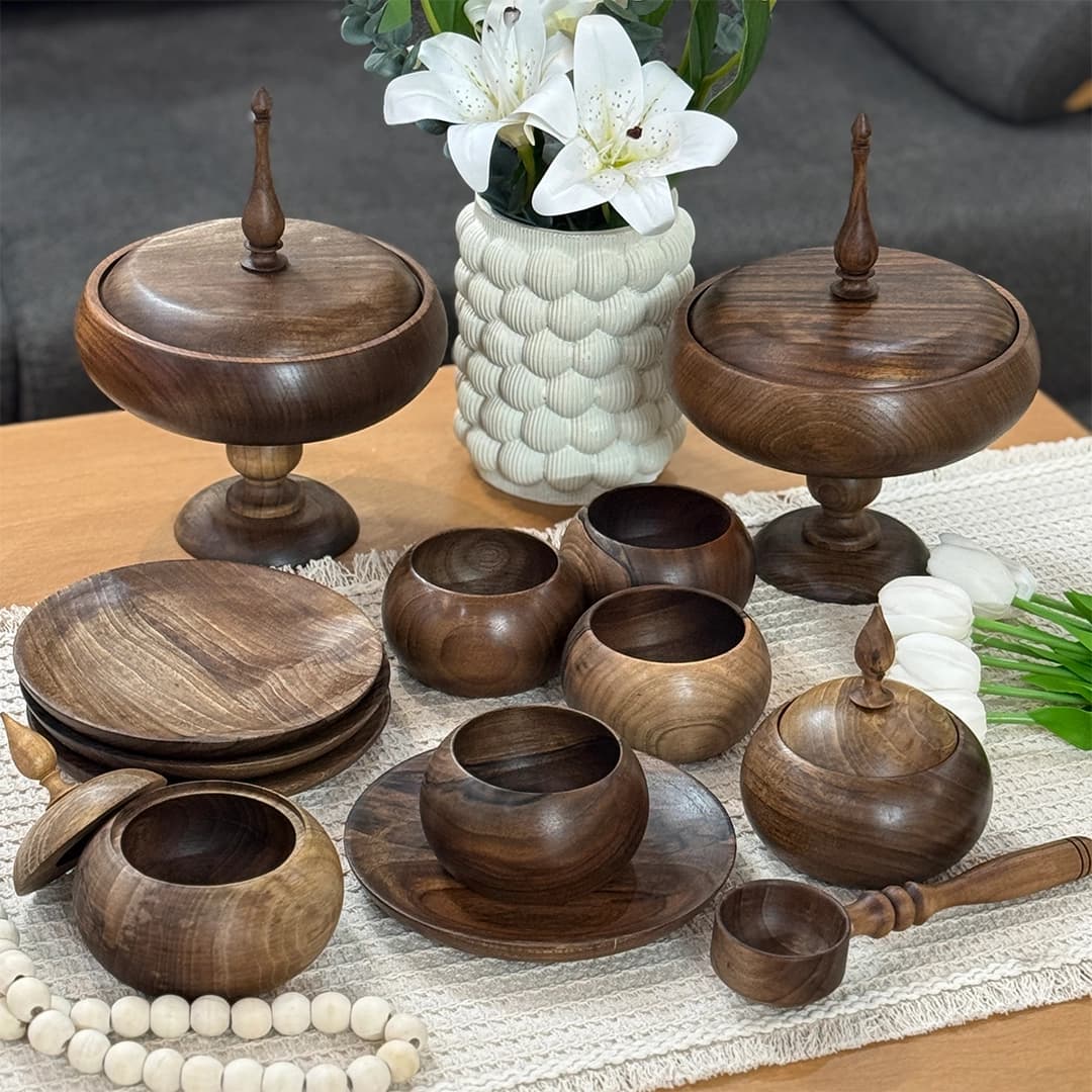 قاشق آجیل چوب گردو — تصویر ۶