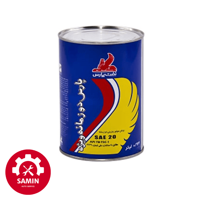 روغن موتور پارس دو زمانه ویژه SAE 20 یک لیتری API TC- مخصوص اره موتوری و قایق موتوری