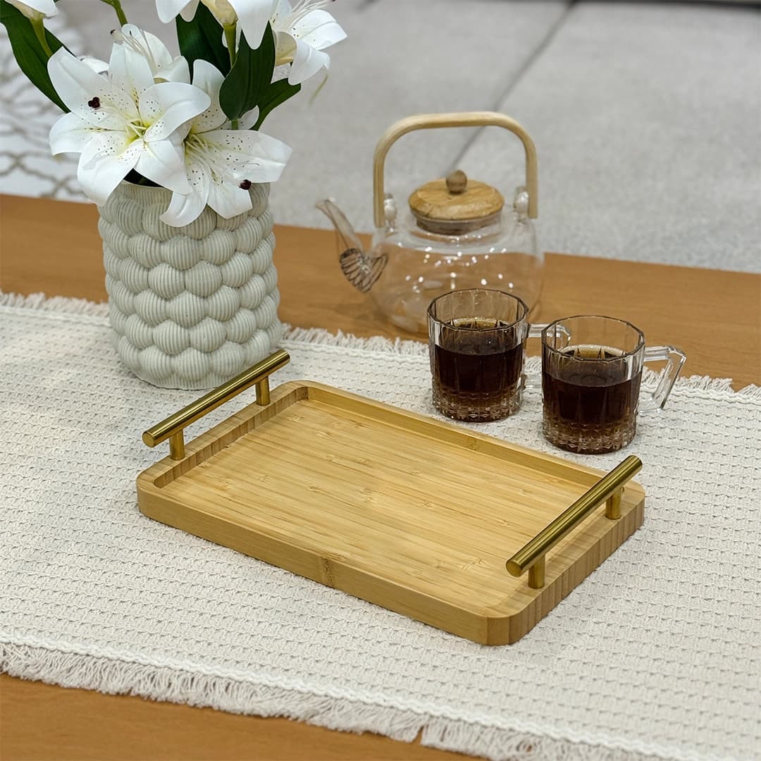 سینی پذیرایی بامبو سایز۳ — تصویر ۲