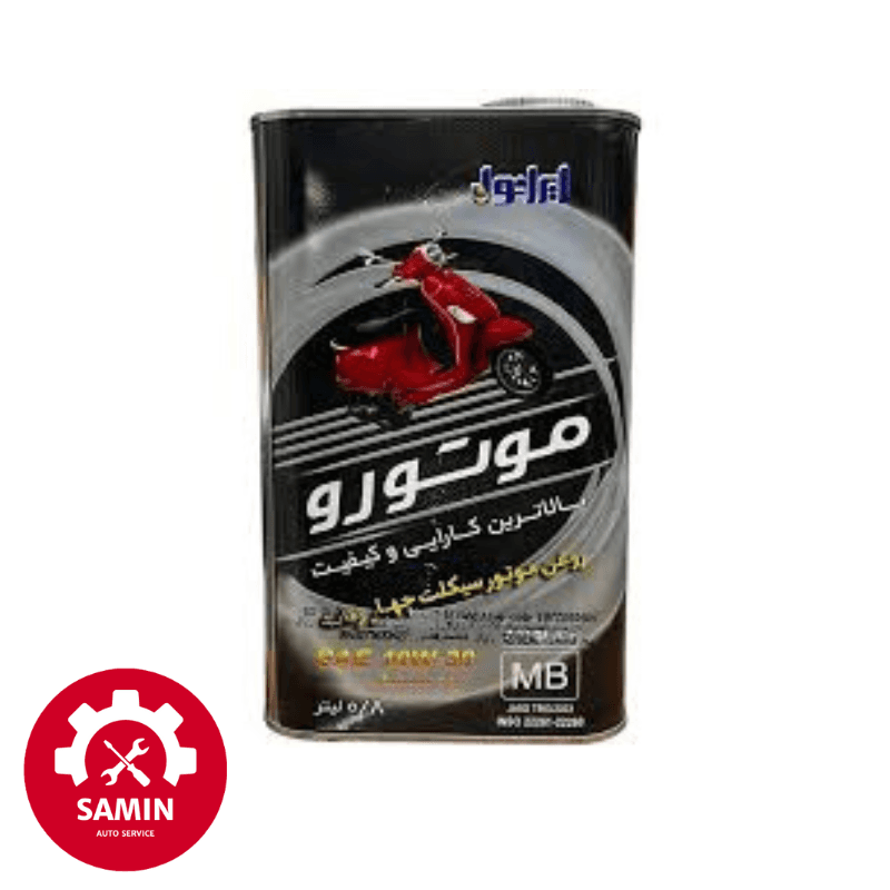 روغن موتور سیکلت و اسکوتور ایرانول موتورو 10W30 نیمه سنتتیک- تعویض رایگان درب فروشگاه — تصویر ۲