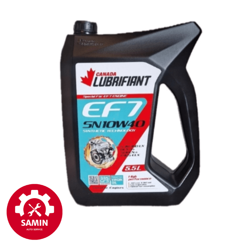 روغن موتور لوبریفنت کانادا EF7 10W40 پنج و نیم لیتری مخصوص موتورهای EF7 و دنا- تعویض رایگان درب فروشگاه
